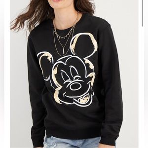 NWT Disney Mickey Mouse Face Graphic Sweatshirt